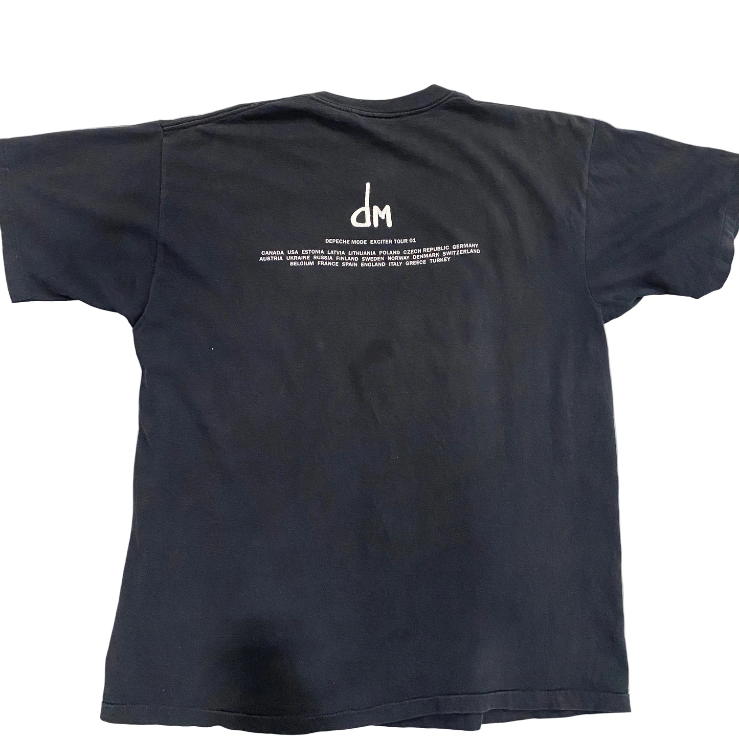 VINTAGE DEPECHE MODE "EXCITER" 2001 TOUR T SHIRT SIZE XL