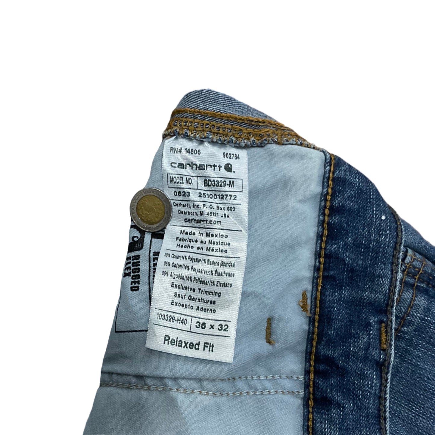 CARHARTT DOUBLE KNEE RELAXED FIT MENS 36x32