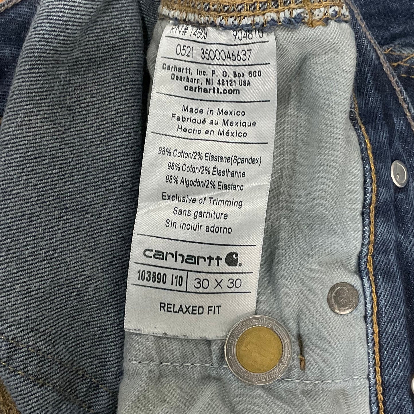 CARHARTT DOUBLE KNEE RELAXED FIT 30X30