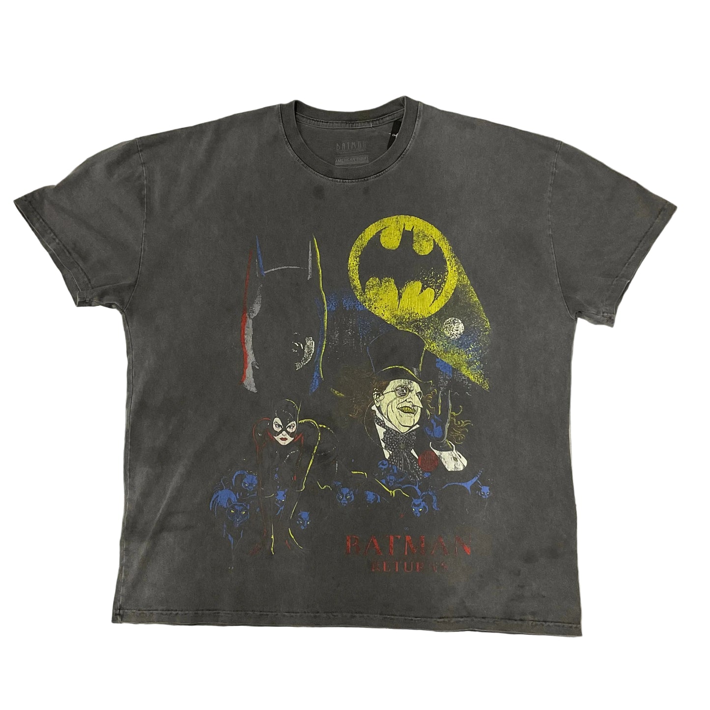 RETRO  BATMAN RETURNS AMERICAN THRIFT x DC SIZE LARGE