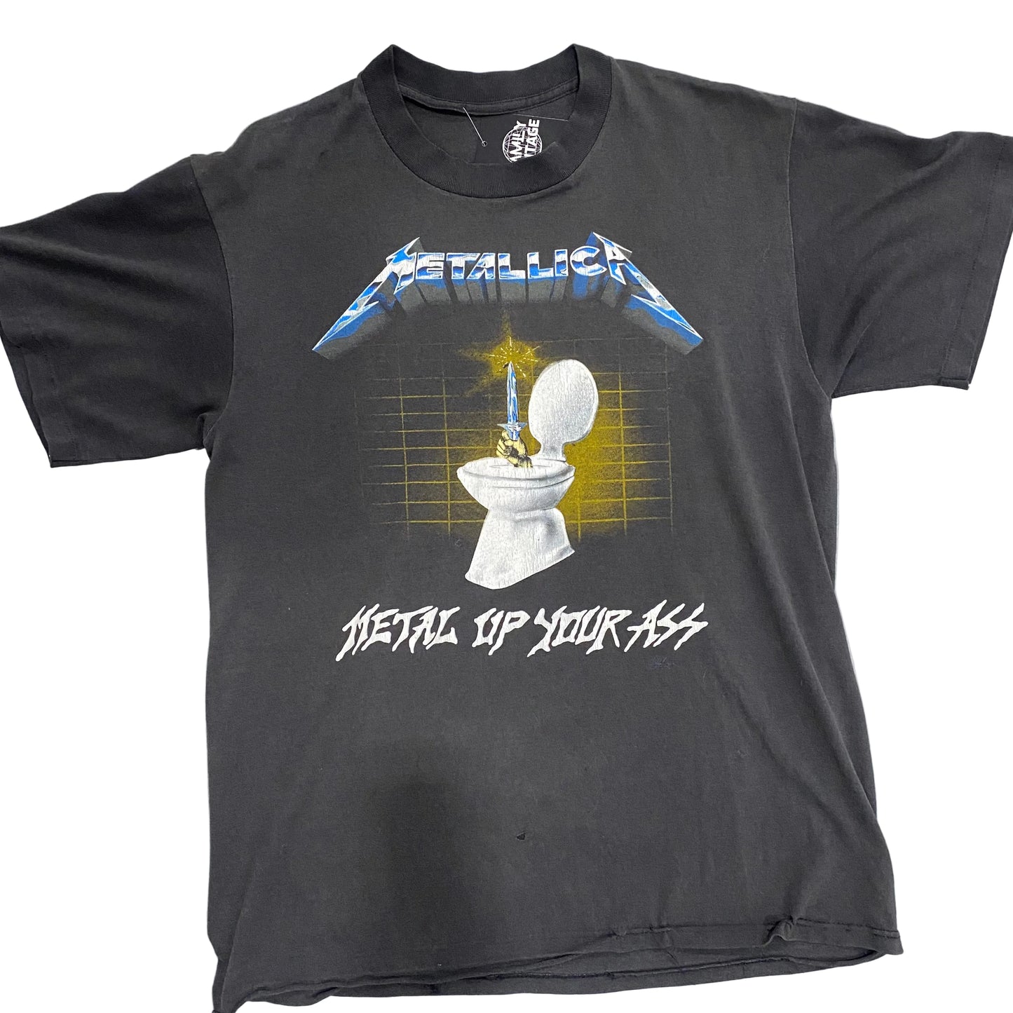 VINTAGE 1987 METALLICA "METAL UP YOUR ASS" T SHIRT NO TAG