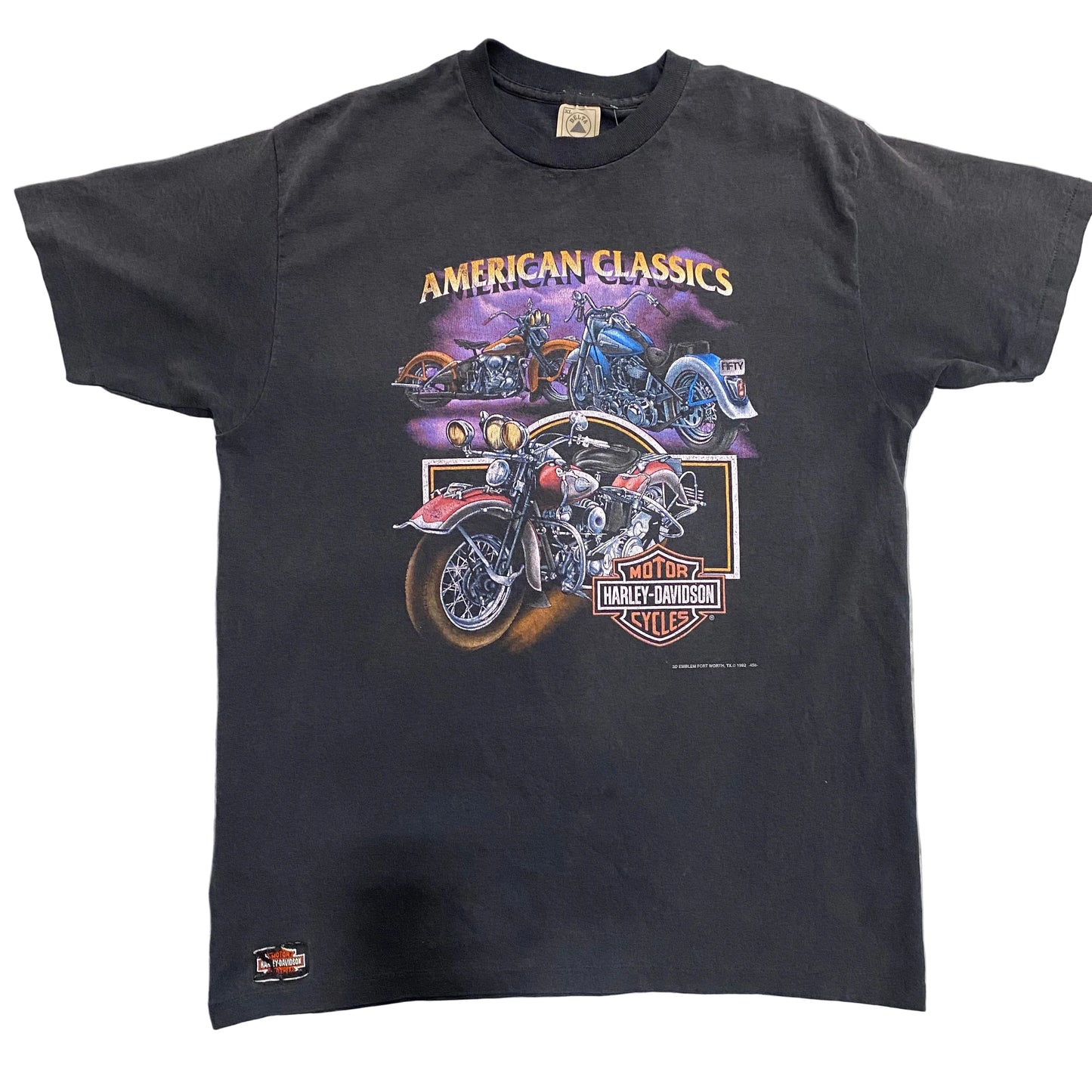 VINTAGE 90'S HARLEY DAVIDSON "AMERICAN CLASSICS 3D EMBLEM TSHIRT SIZE XL