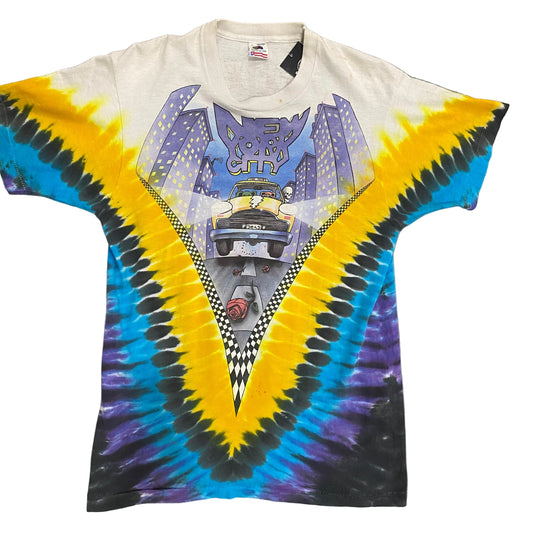 VINTAGE 1990 GREATFUL DEAD AOP "TAXI CAB" T SHIRT SIZE L