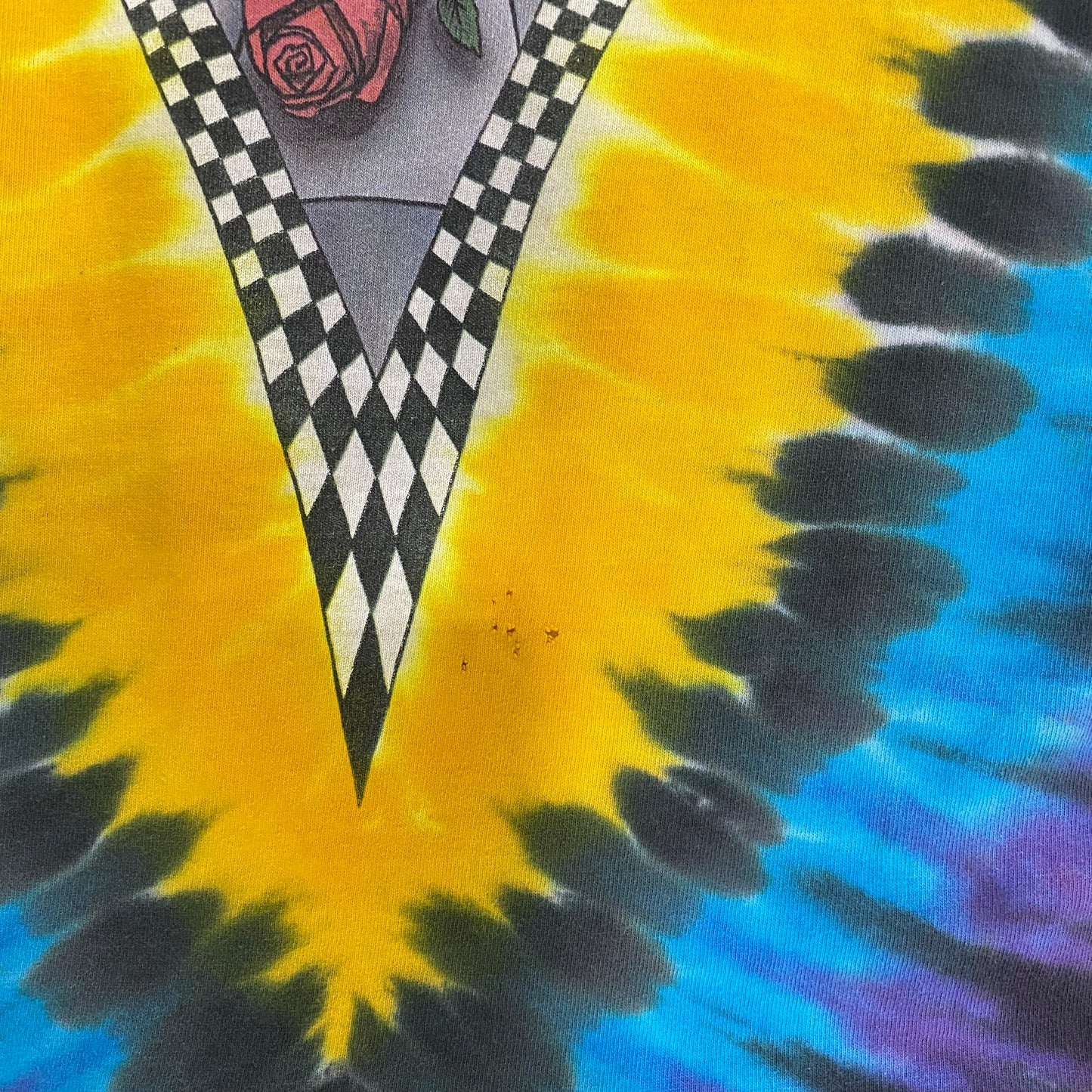 VINTAGE 1990 GREATFUL DEAD AOP "TAXI CAB" T SHIRT SIZE L