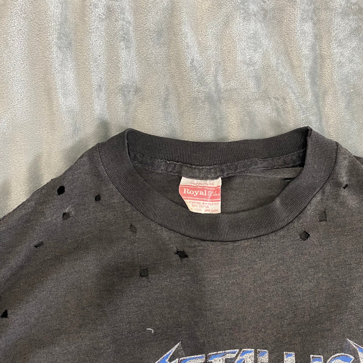 1987 VINTAGE ROYAL x METALLICA  MUYA TEE SINGLE STICH SIZE XL