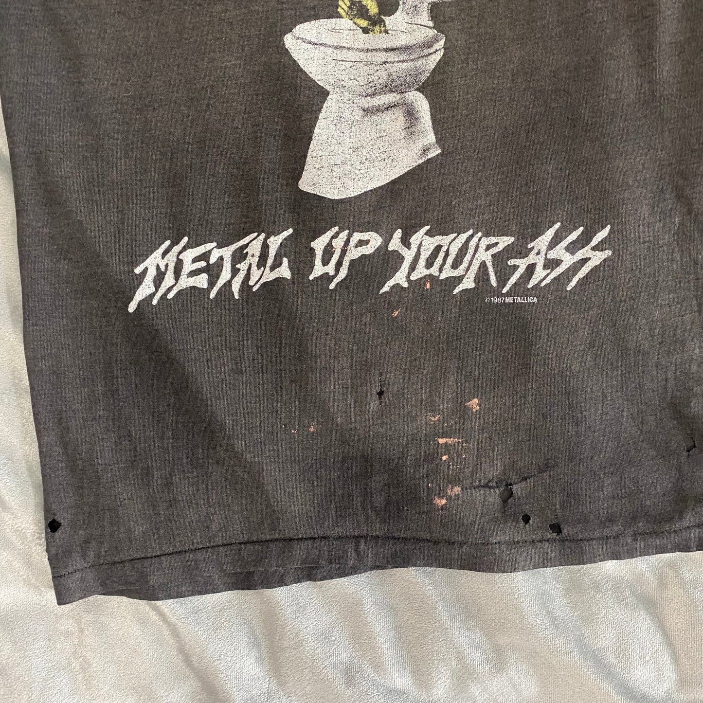 1987 VINTAGE ROYAL x METALLICA  MUYA TEE SINGLE STICH SIZE XL