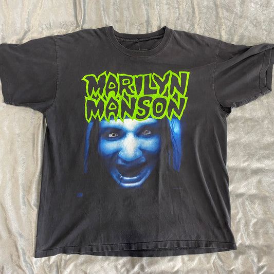 VINTAGE MARILYN MANSON BIG FACE THIS IS YOUR WORLD S/S TSHIRT